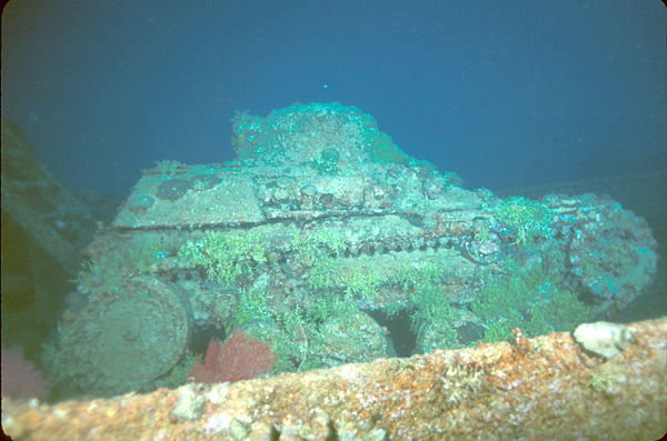 Japanese_2-man_tankette_on_the_deck_of_the_Nippo_Maru_wreck__Truk_Lagoon__Micronesia