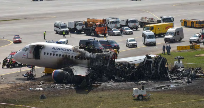 Aeroflot_Flight_1492_wreckage