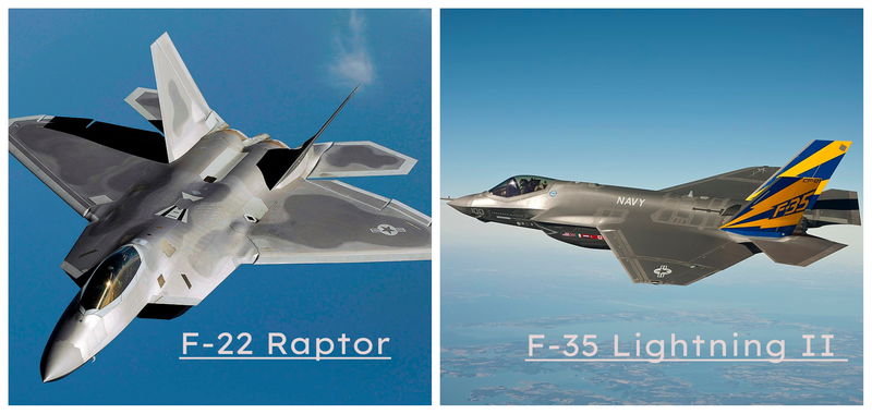 F-22 Raptor and F-35 Lightning II