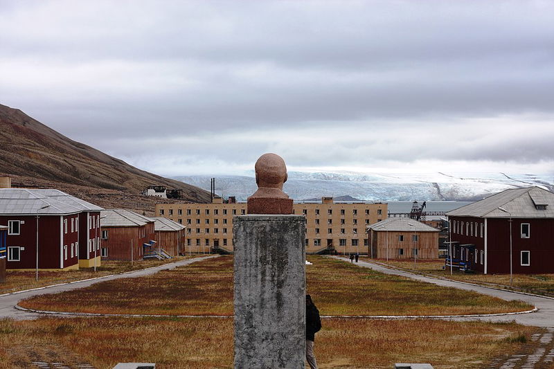 Lenin Statue in Pyramiden, Norway