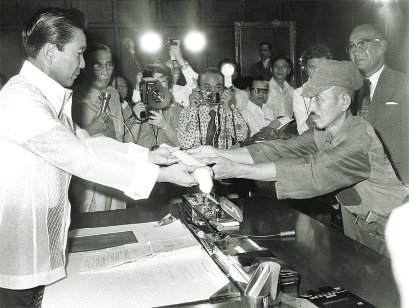 President Marcos and Hiroo Onoda