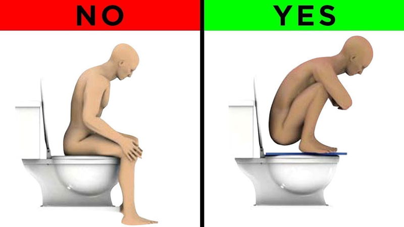 squatting over toilet Things You Do Wrong Every Day