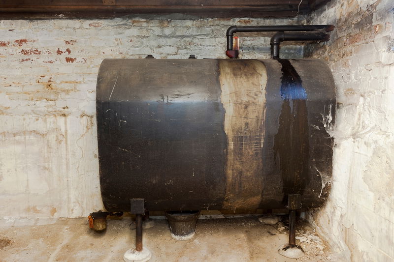 Old heating oil tank