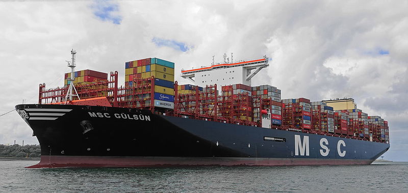 MSC Gülsün container transporting ships