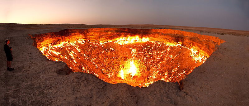 Darvaza Gas Crater Turkmenistan, Door to Hell