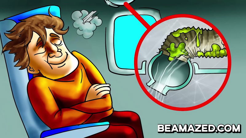 bacteria in plane's overhead vents