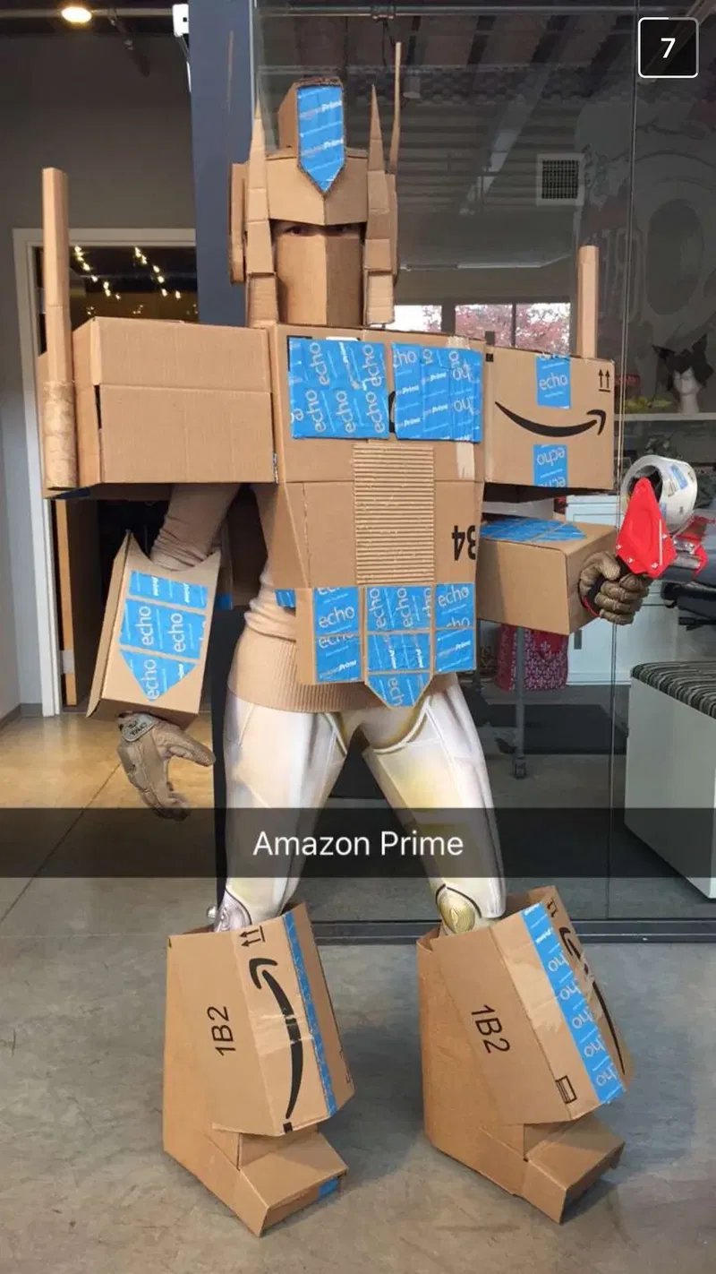 cardboard robot halloween costume