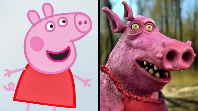 Peppa pig and her real life image