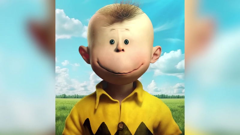 Charlie Brown realistic image AI