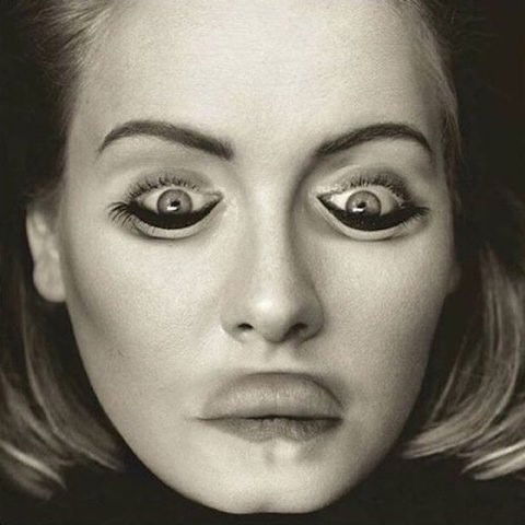 adele flipped face, corrective pareidolia