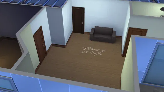 chalk outline sims 4