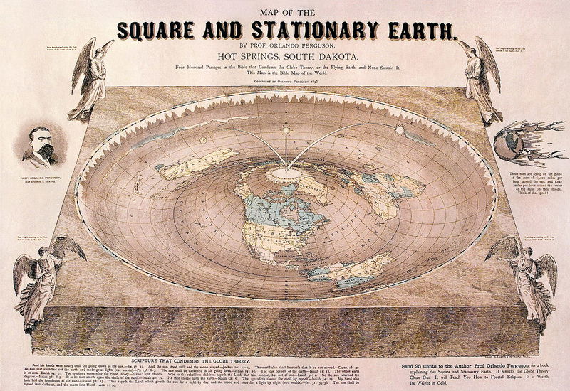 Orlando Ferguson flat earth map