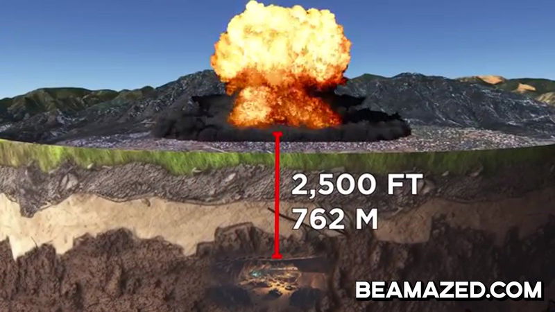 the Raven Rock Mountain Complex is 2,500ft underground