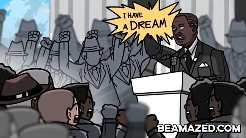 Martin Luther King I have a dream speech illustration