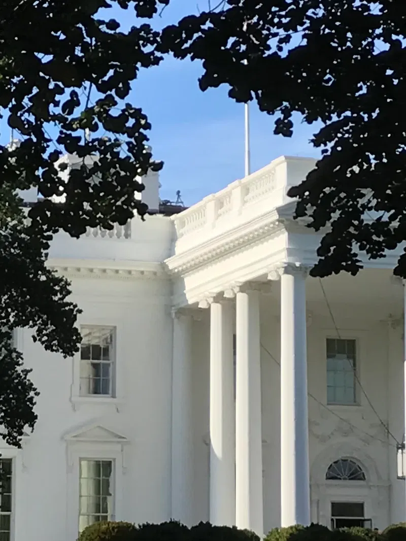 "sniper" rifle on top of the White House in Washington, d.c.