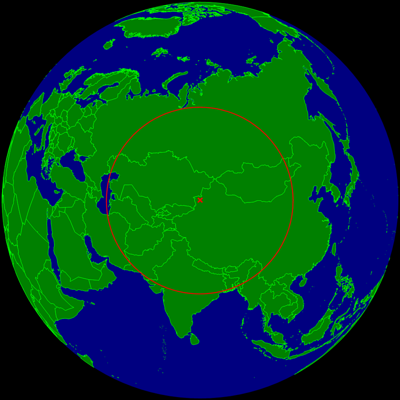 Continental pole of inaccessibility