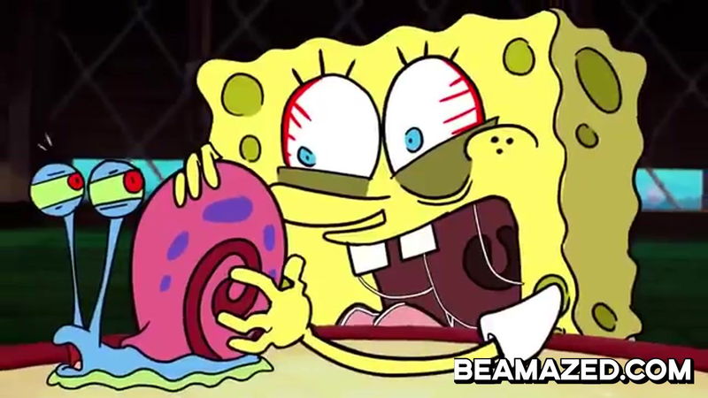 spongebob eating gary