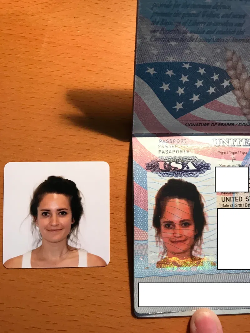 passport office made photo conehead