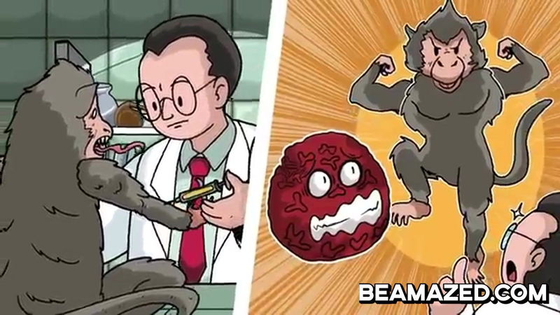 Jonas Salk's formula made the Monkey's immune to the virus