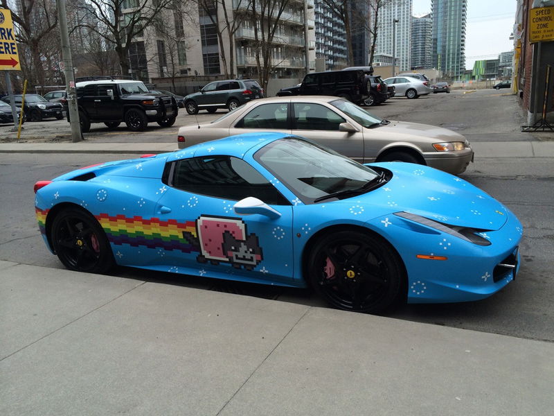 nyan cat car