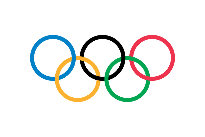 Olympic flag, the Olympic rings