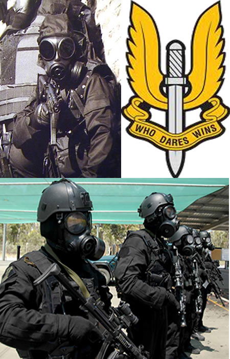 British SAS Force and Badge