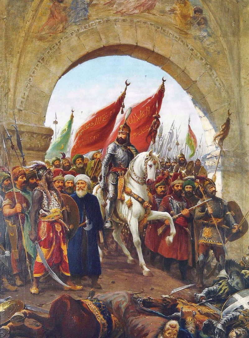 Ottoman Turk Mehmed ll, Entering the City of Constantinople